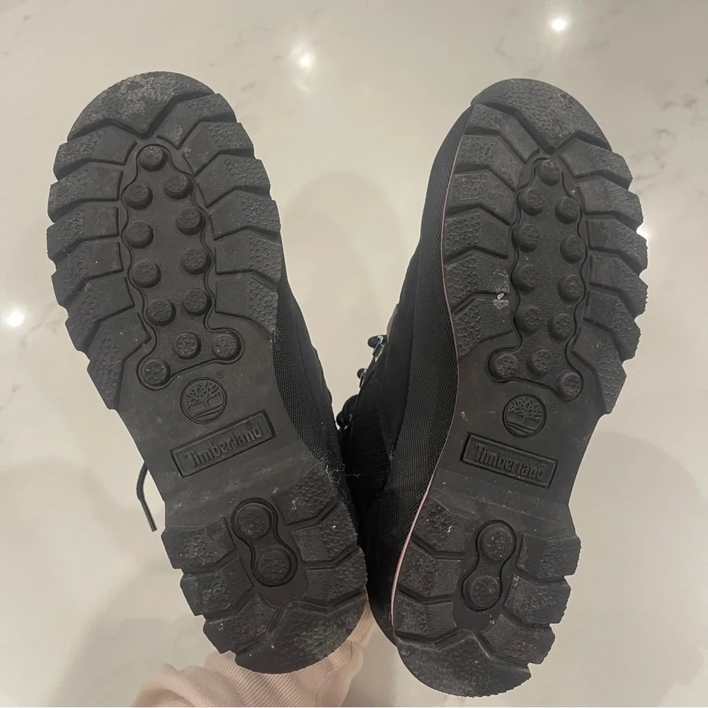 Like NEW! Timberland Women's Black and Pink Athletic Waterproof Boots - Picture 6 of 14